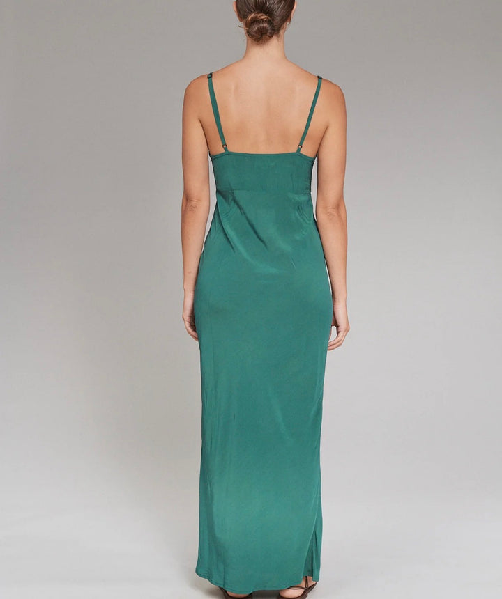 acacia dress maxi, M green