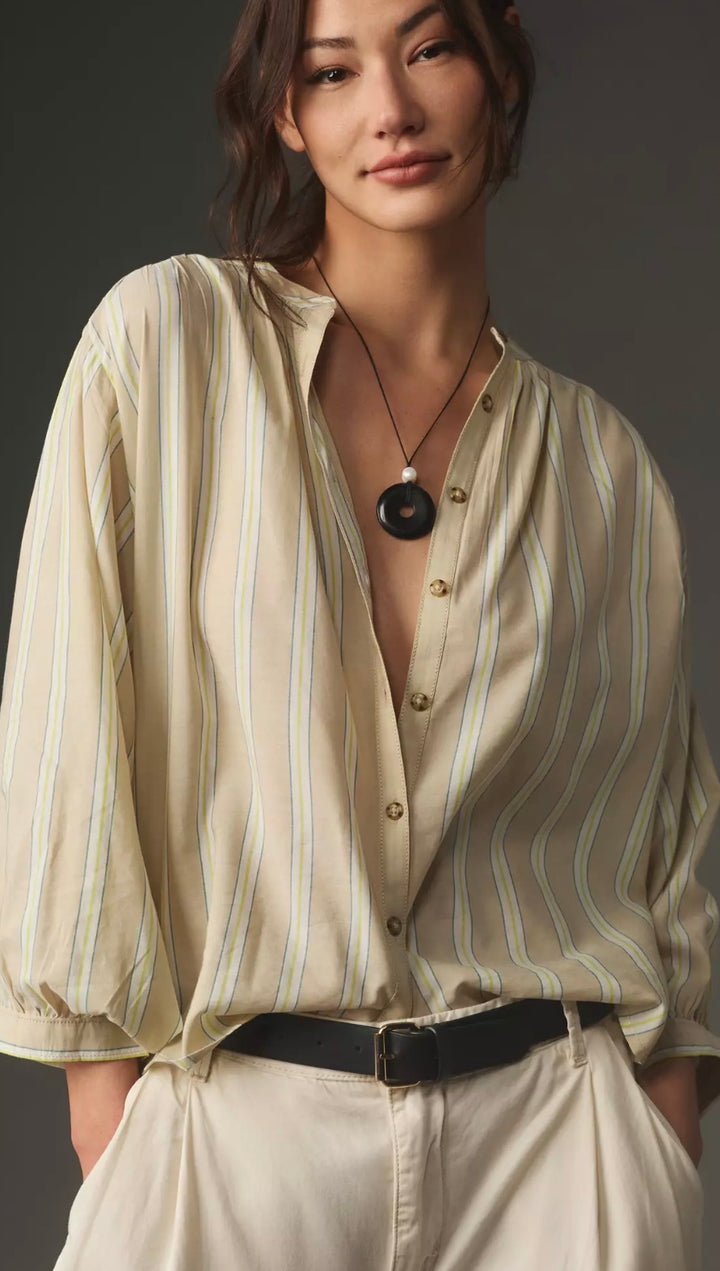 Pilcro blouse, small striped