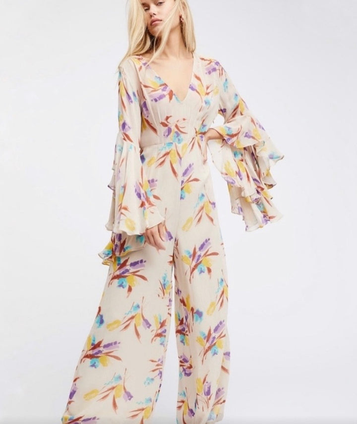 Free People pant romper, XS print
