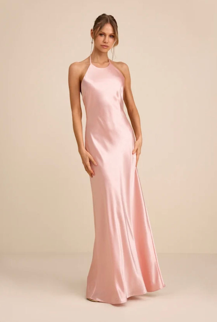 Lulus dress maxi, small pink