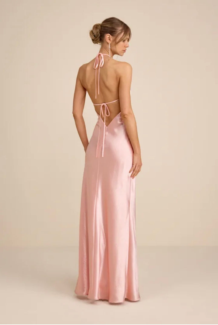 Lulus dress maxi, small pink
