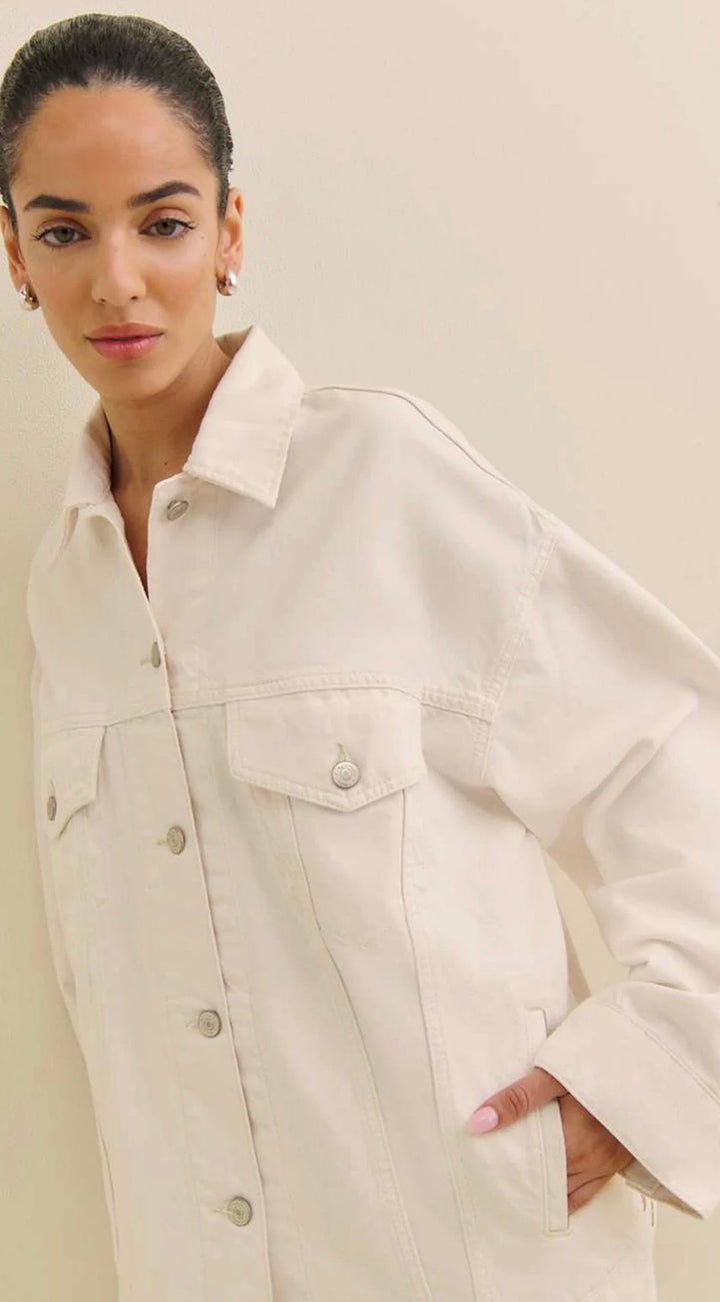 Reformation Denim Jacket, medium off white