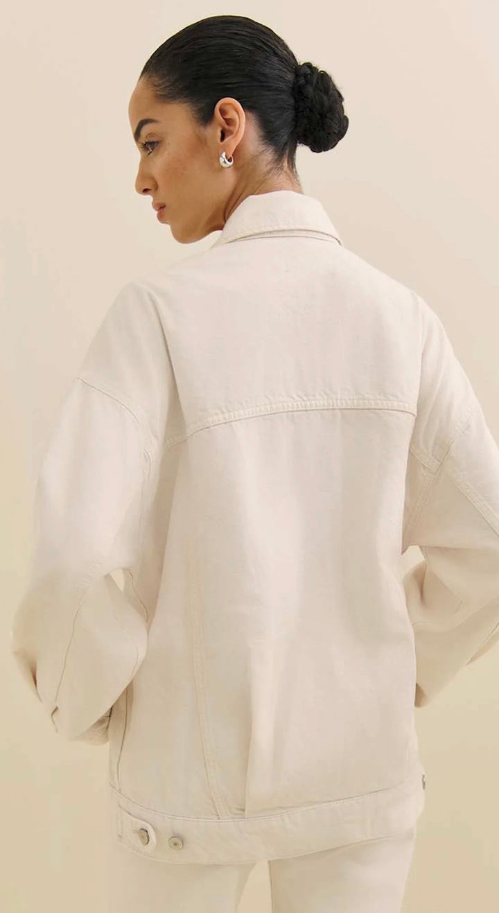 Reformation Denim Jacket, medium off white