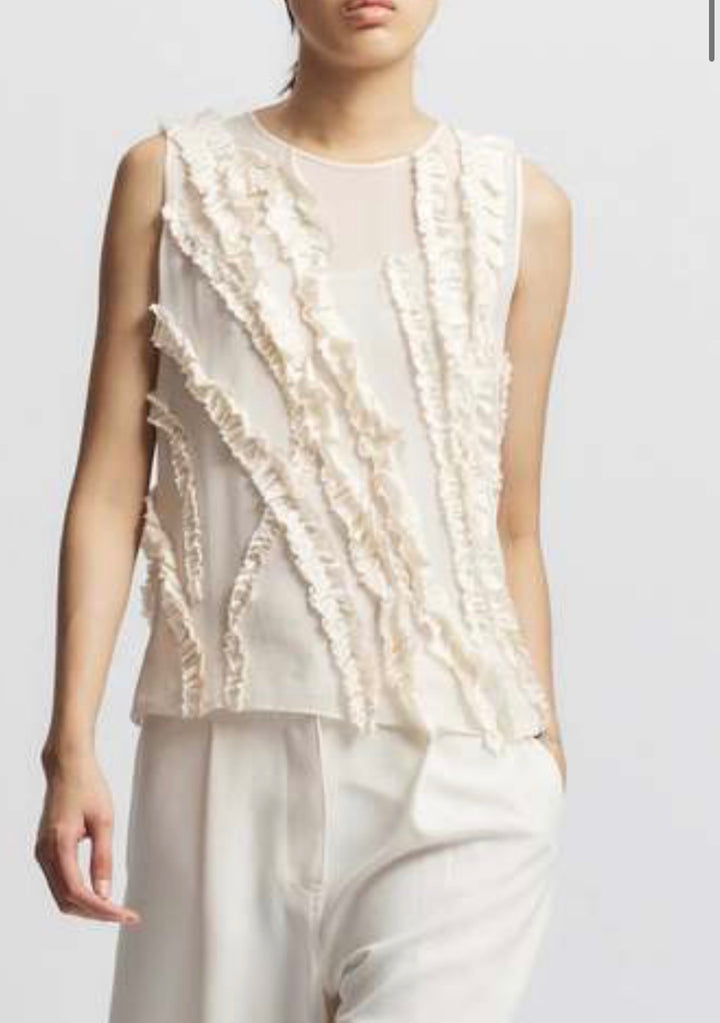 Saintart tank, large off white