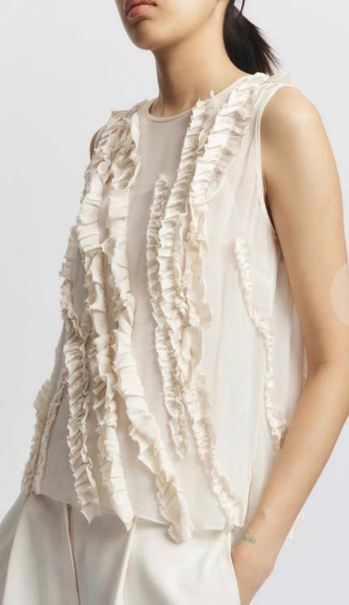 Saintart tank, large off white