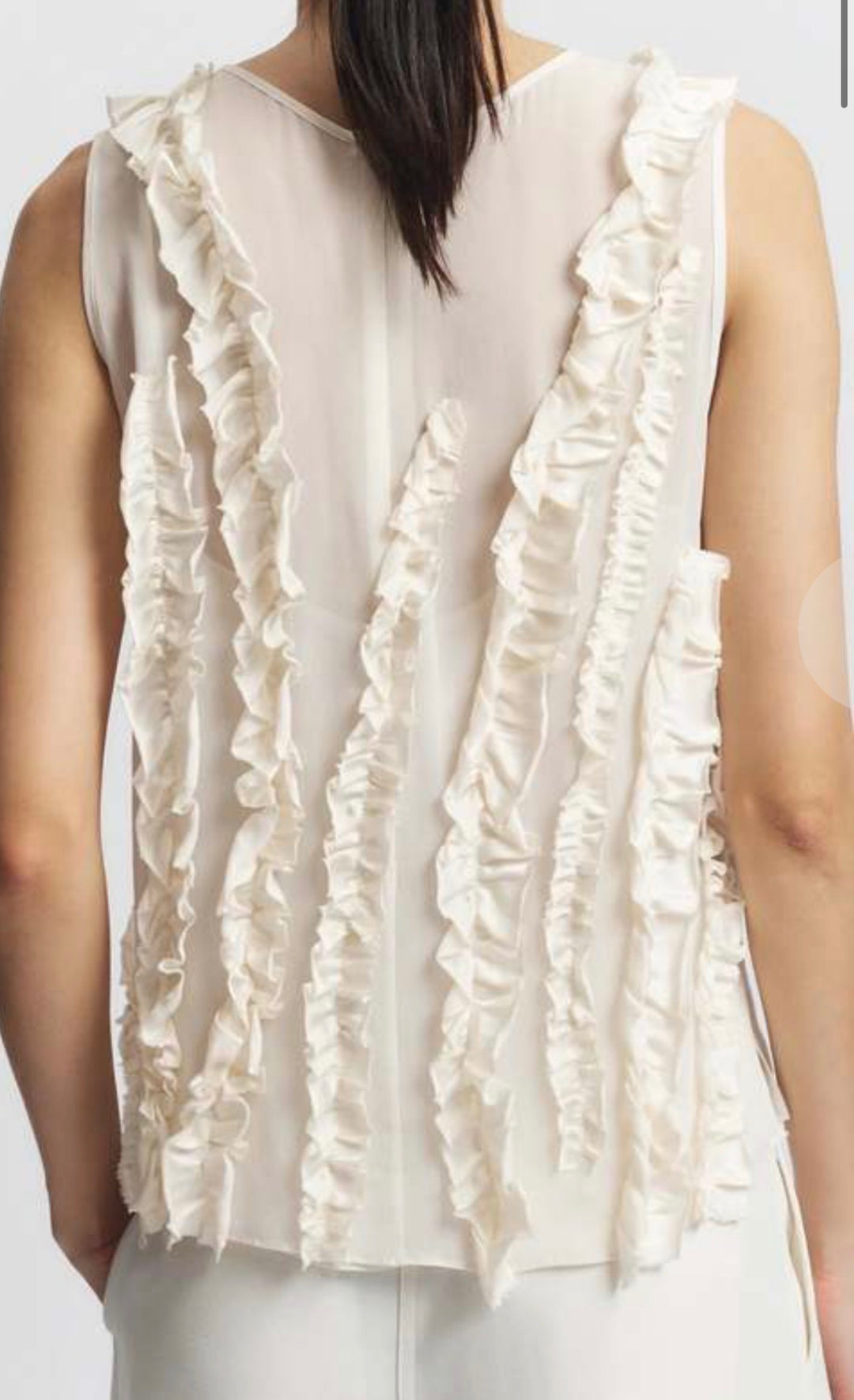Saintart tank, large off white