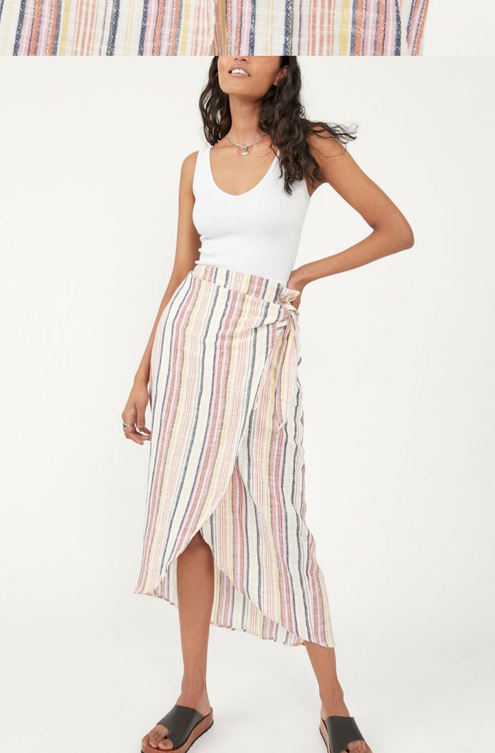 Free People maxi skirt, 8 print