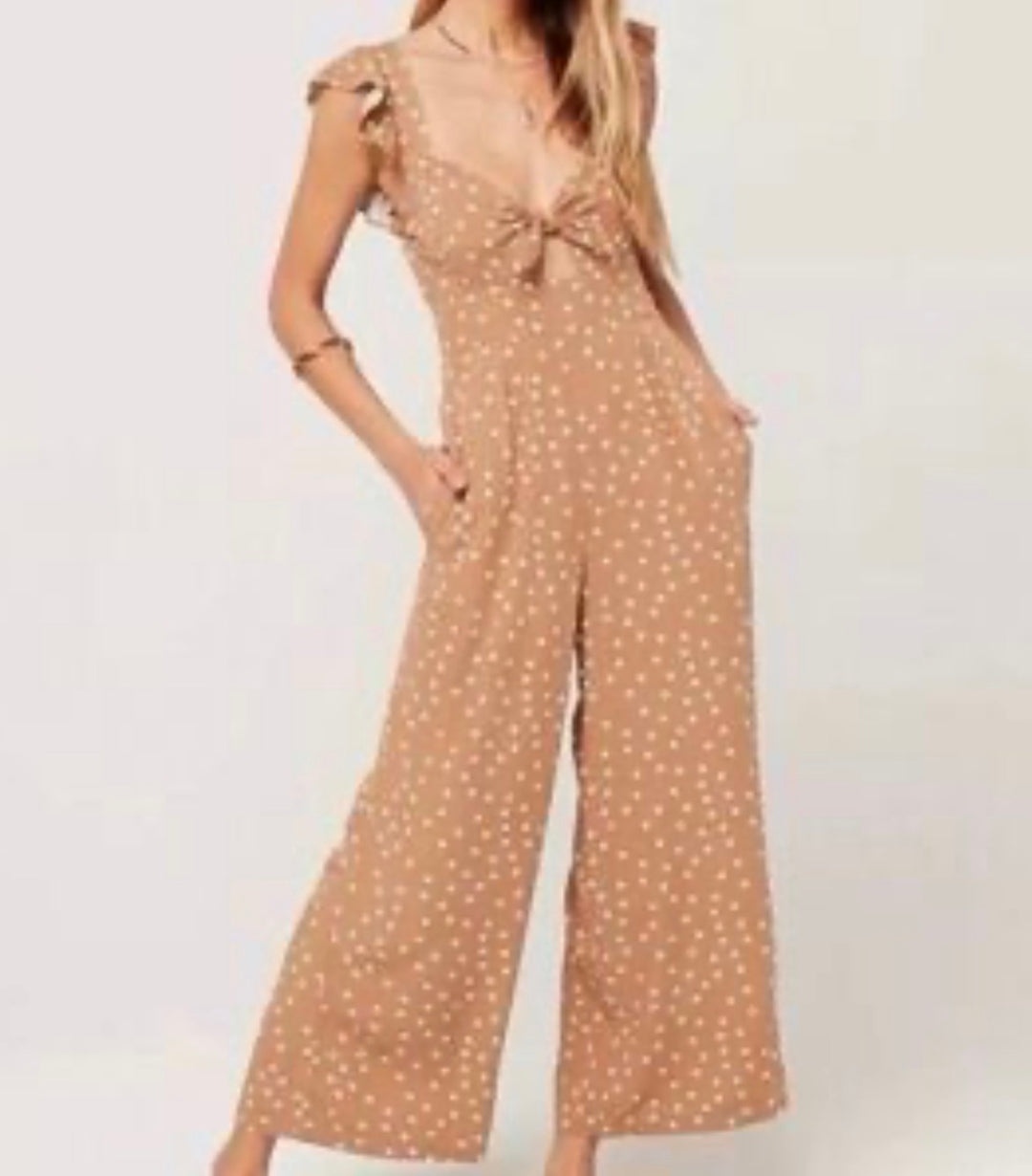 L Space pant romper, small print