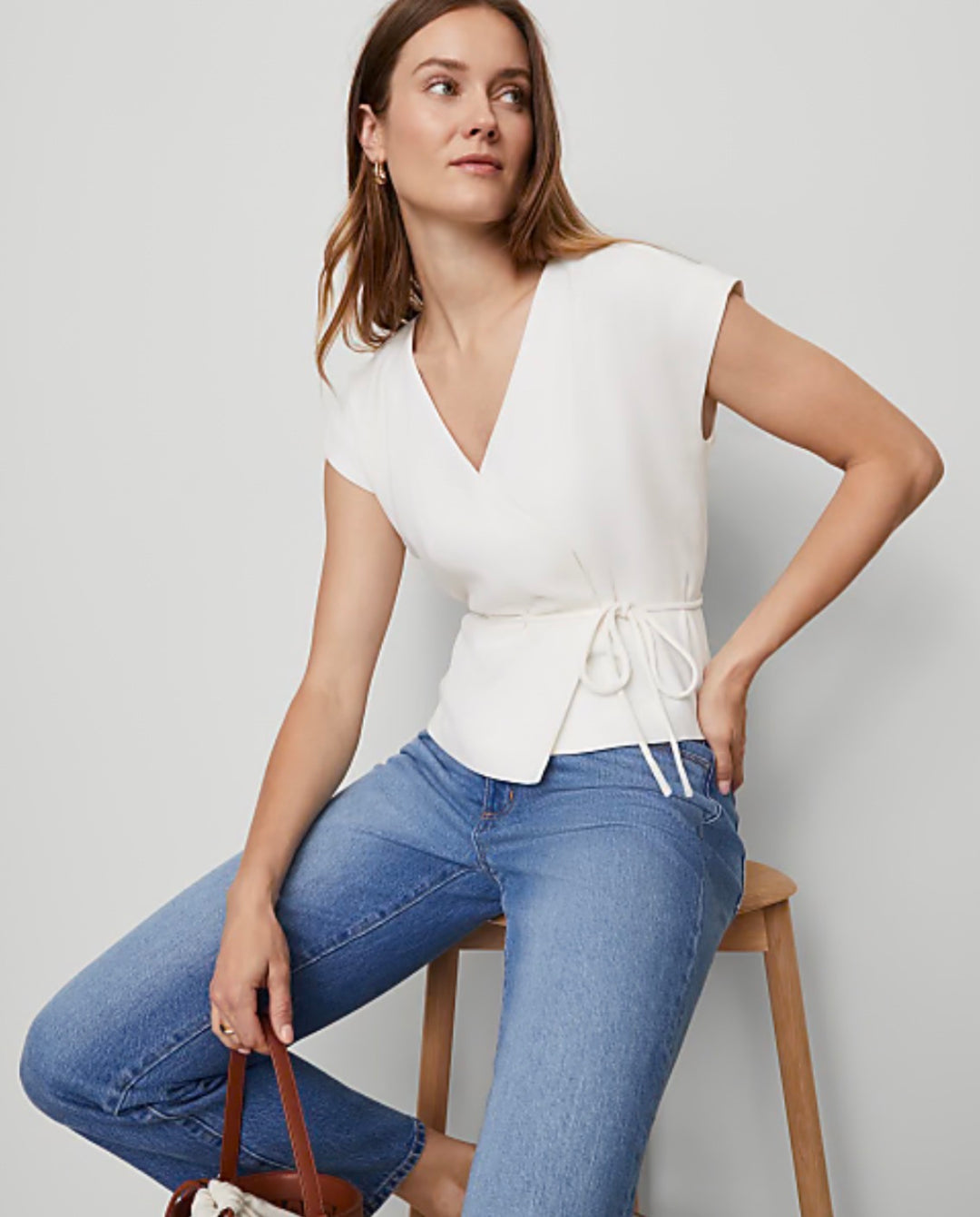 Ann Taylor tank, xsp off white
