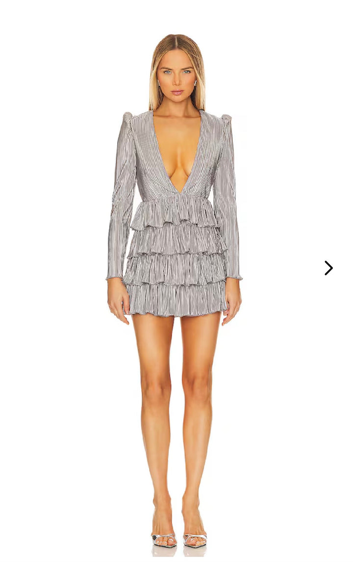 Lovers and Friends  dresses mini, medium silver