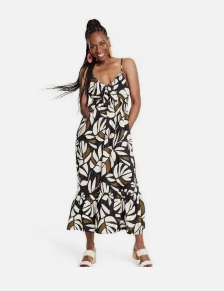 Tabitha Brown dress maxi, M print