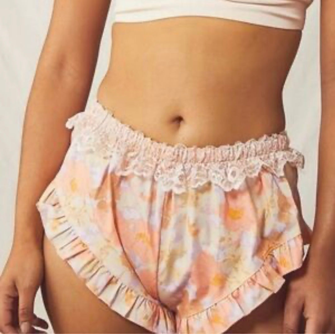 Free People shorts, small print