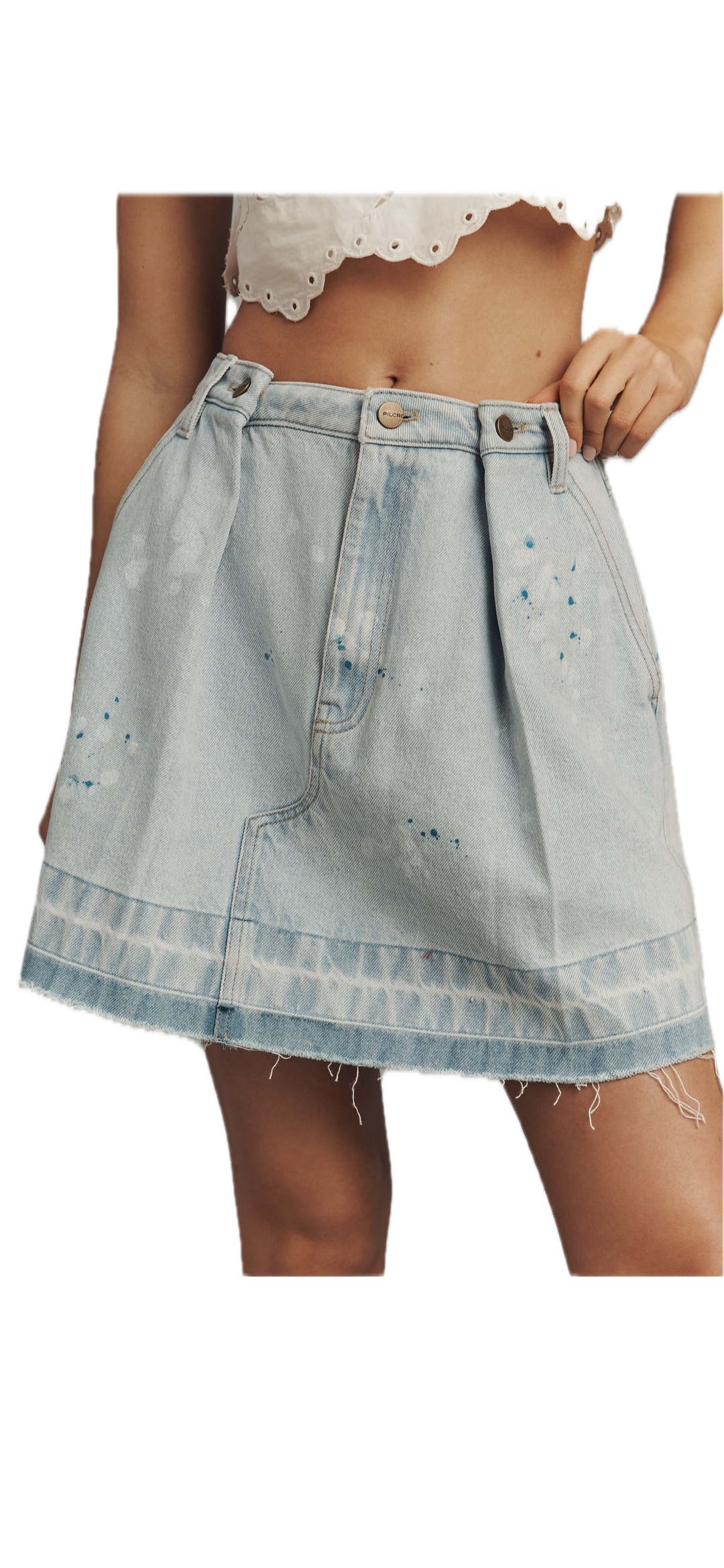 Pilcro denim skirt, 2 blue
