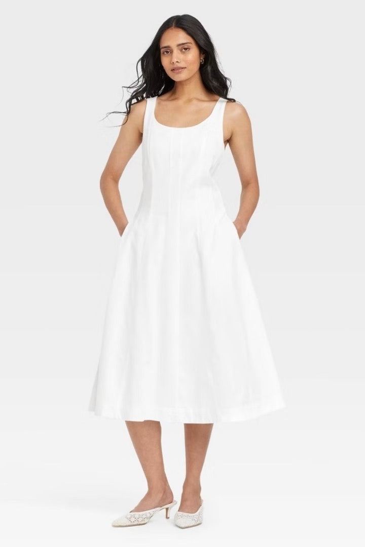 a new day dress midi, 4 white