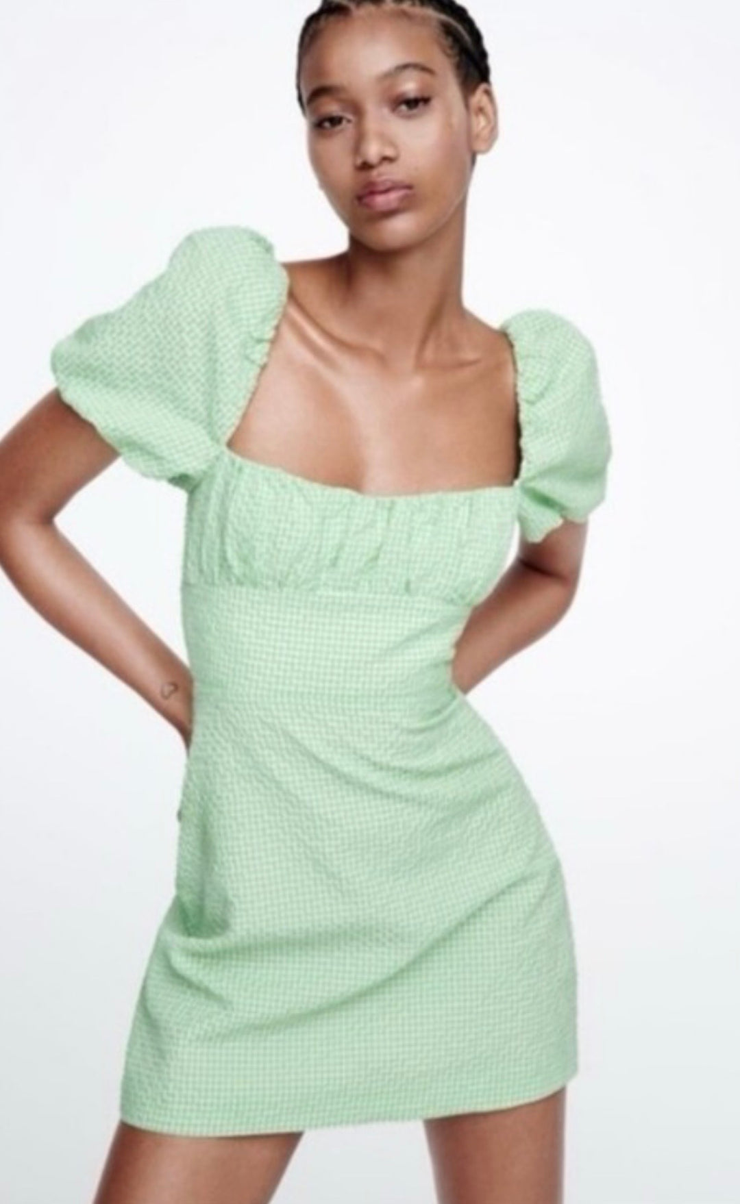 Zara dresses mini, medium green