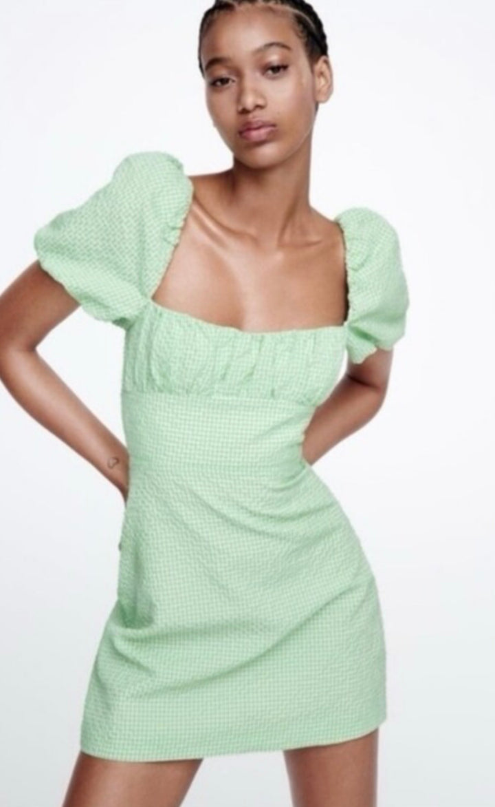 Zara dresses mini, medium green