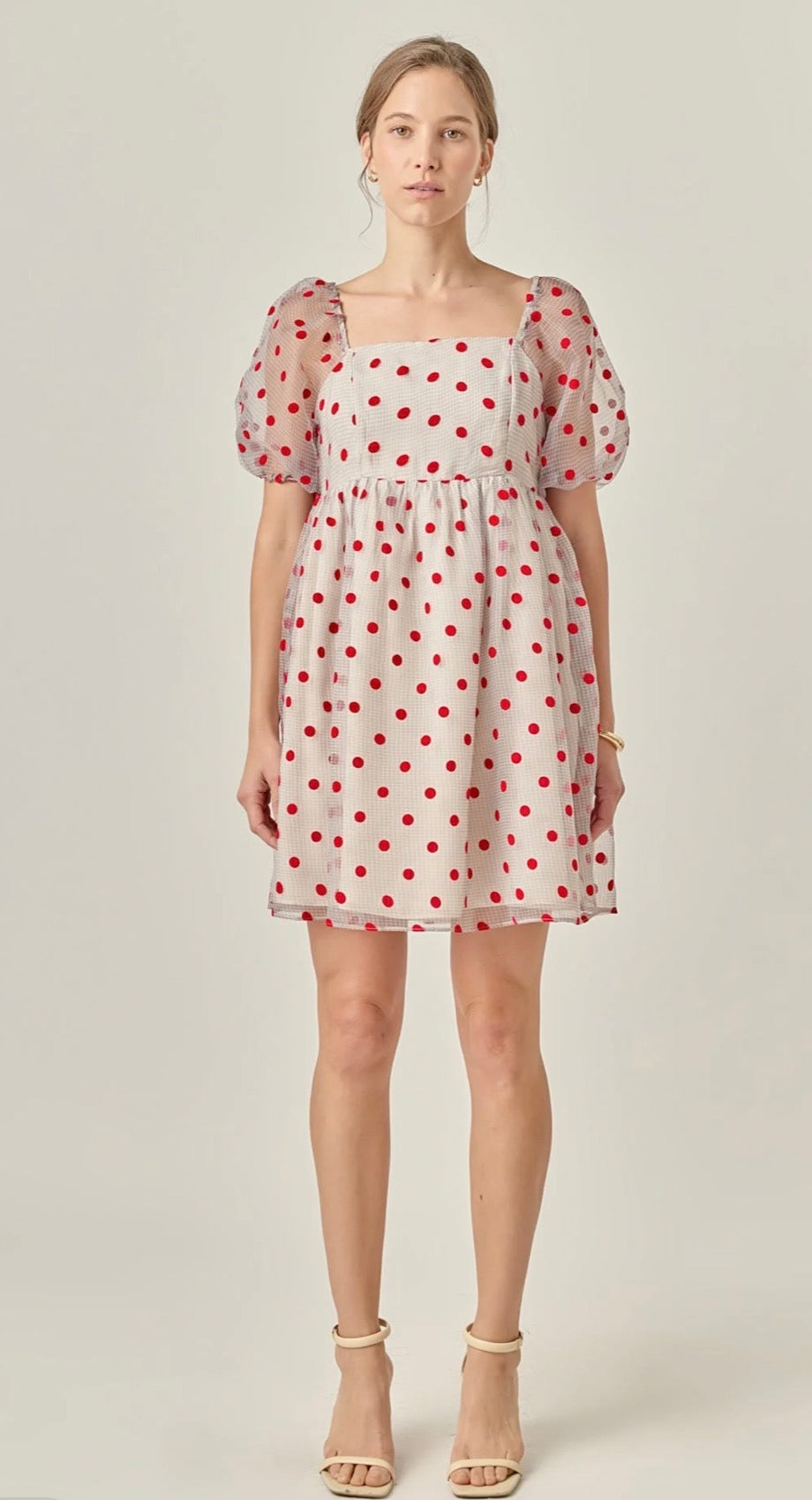 English Factory  dresses mini, small polka dots