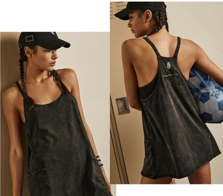 Free People short romper, small black
