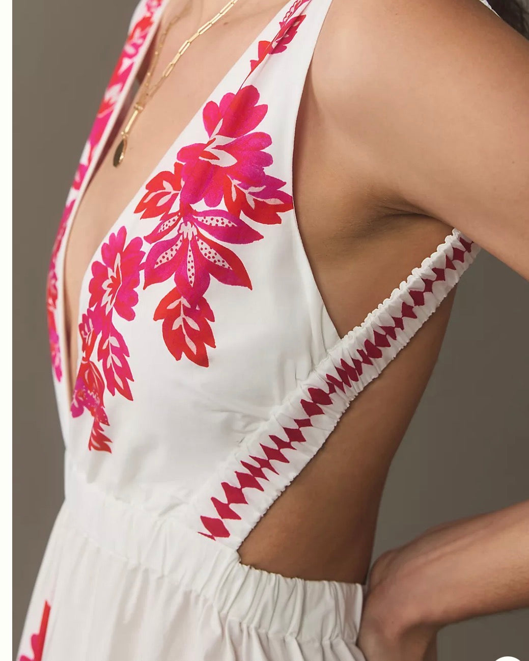 Farm Rio dress maxi, small print