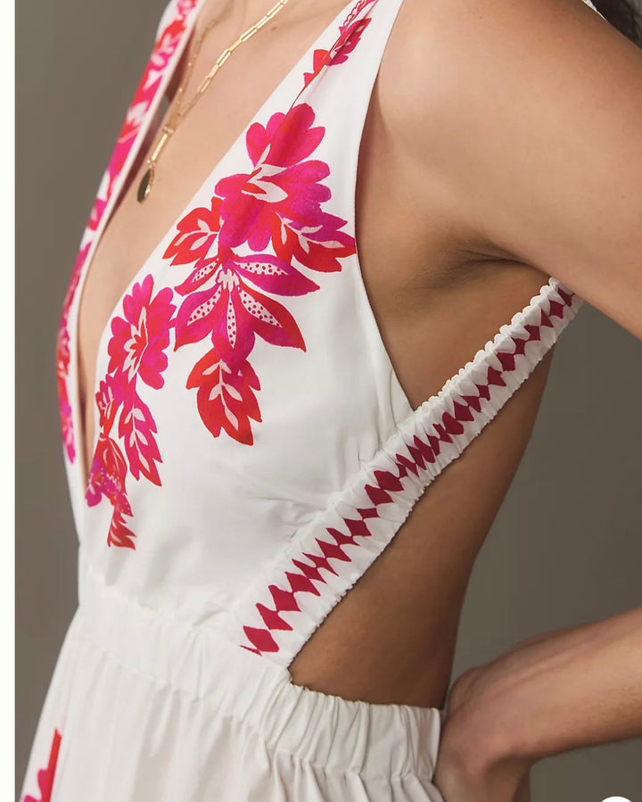 Farm Rio dress maxi, small print