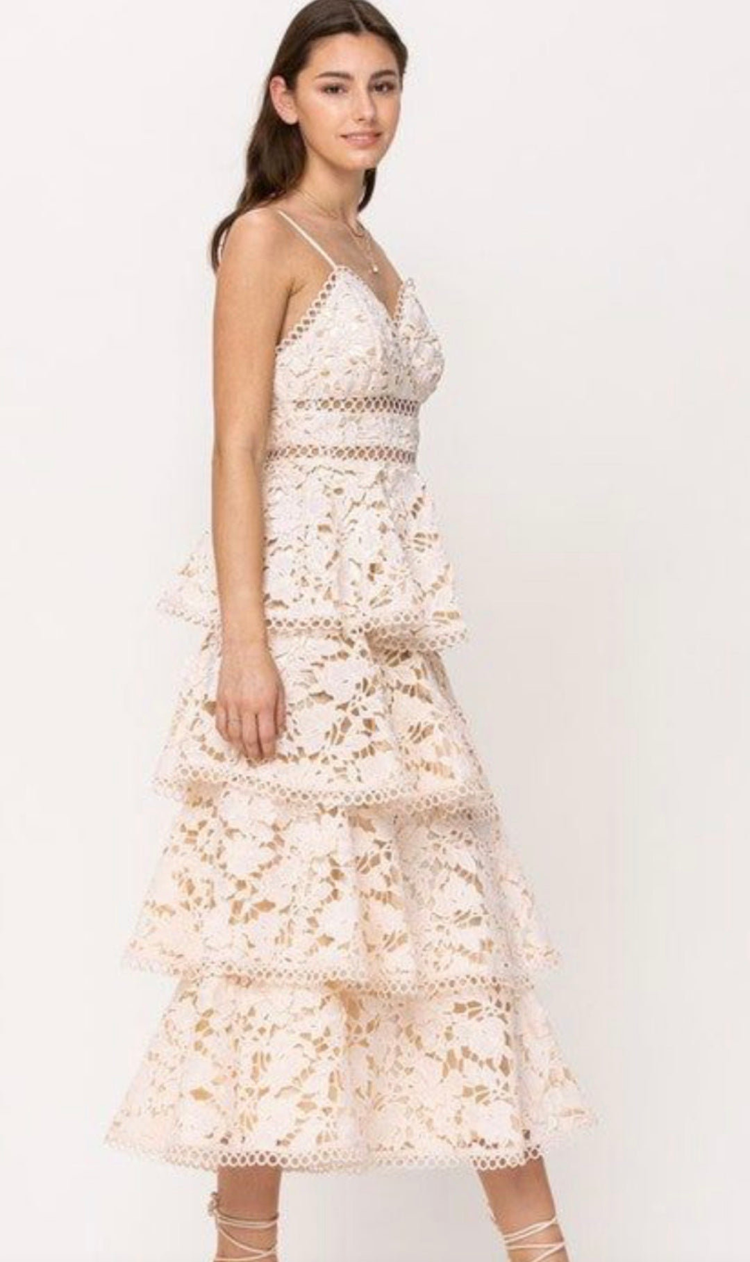 Altered State dress midi, medium off white