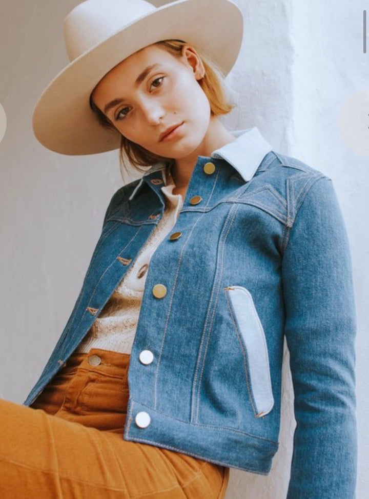 stoned immaculate Denim Jacket, small blue