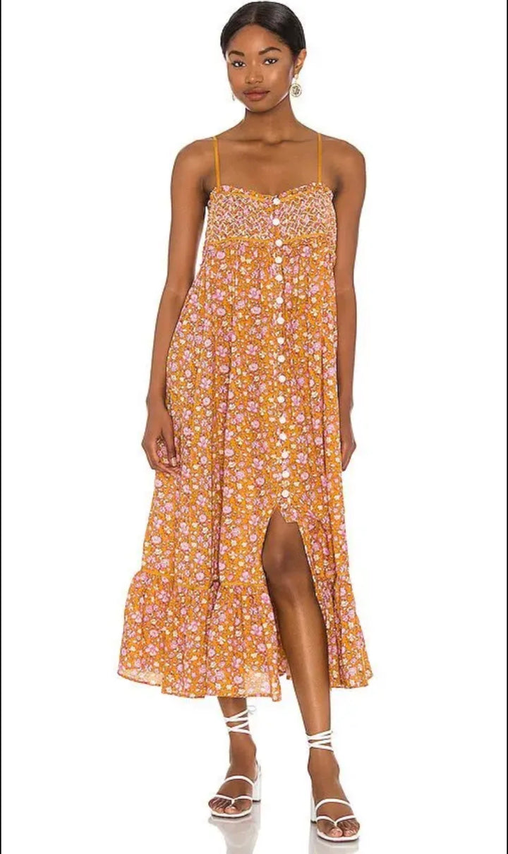 Free People dress maxi, XS print