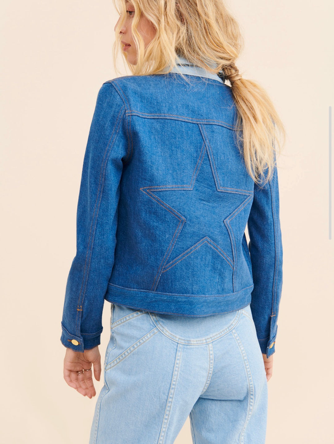 stoned immaculate Denim Jacket, small blue