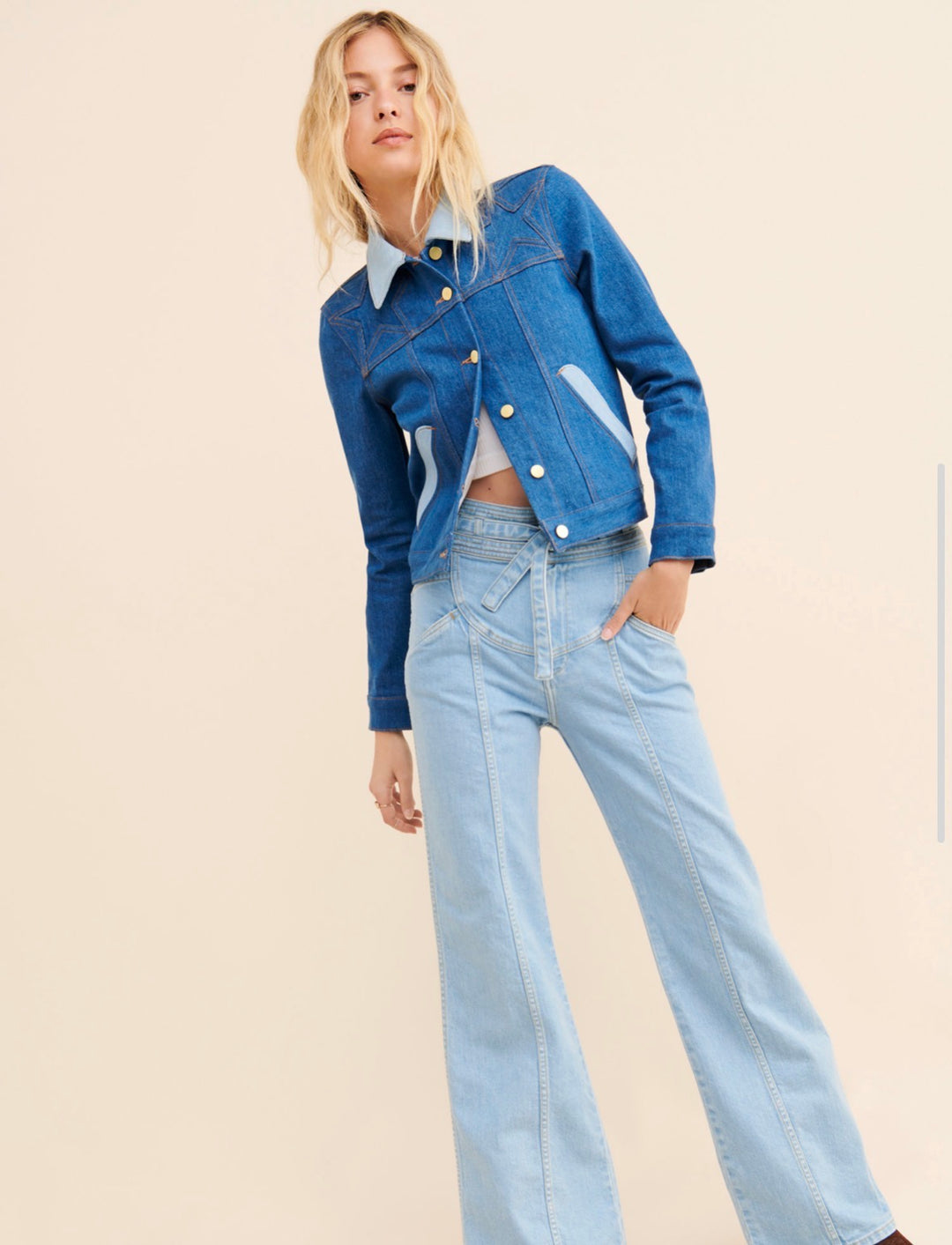 stoned immaculate Denim Jacket, small blue