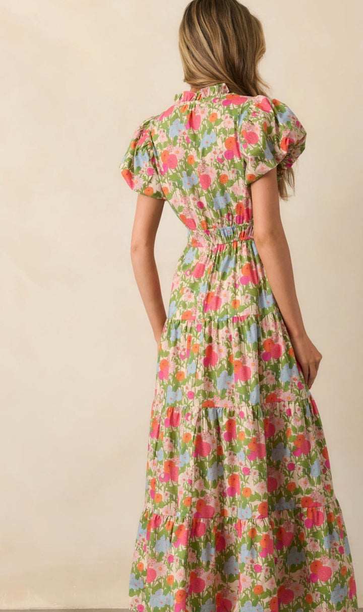 Entro dress maxi, small print