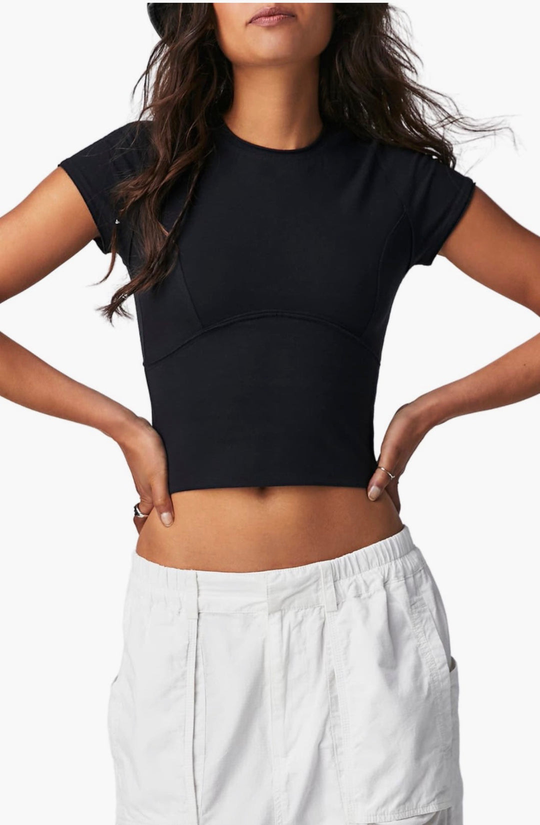 Free People t-shirt, medium black