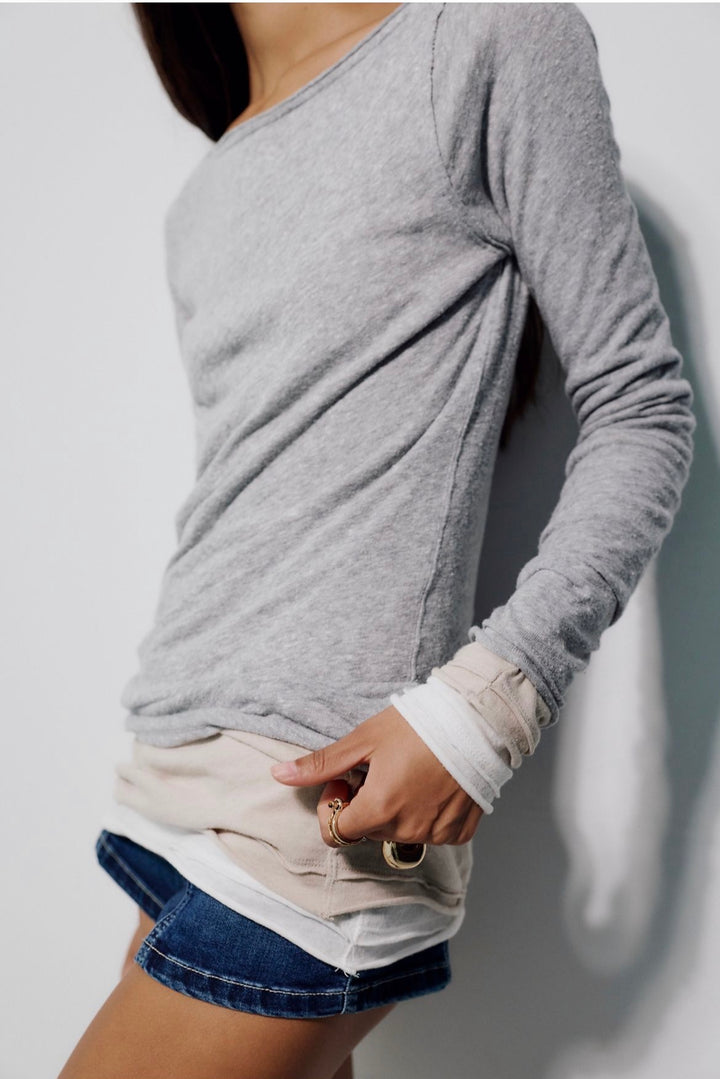 Free People long sleeve, small grey