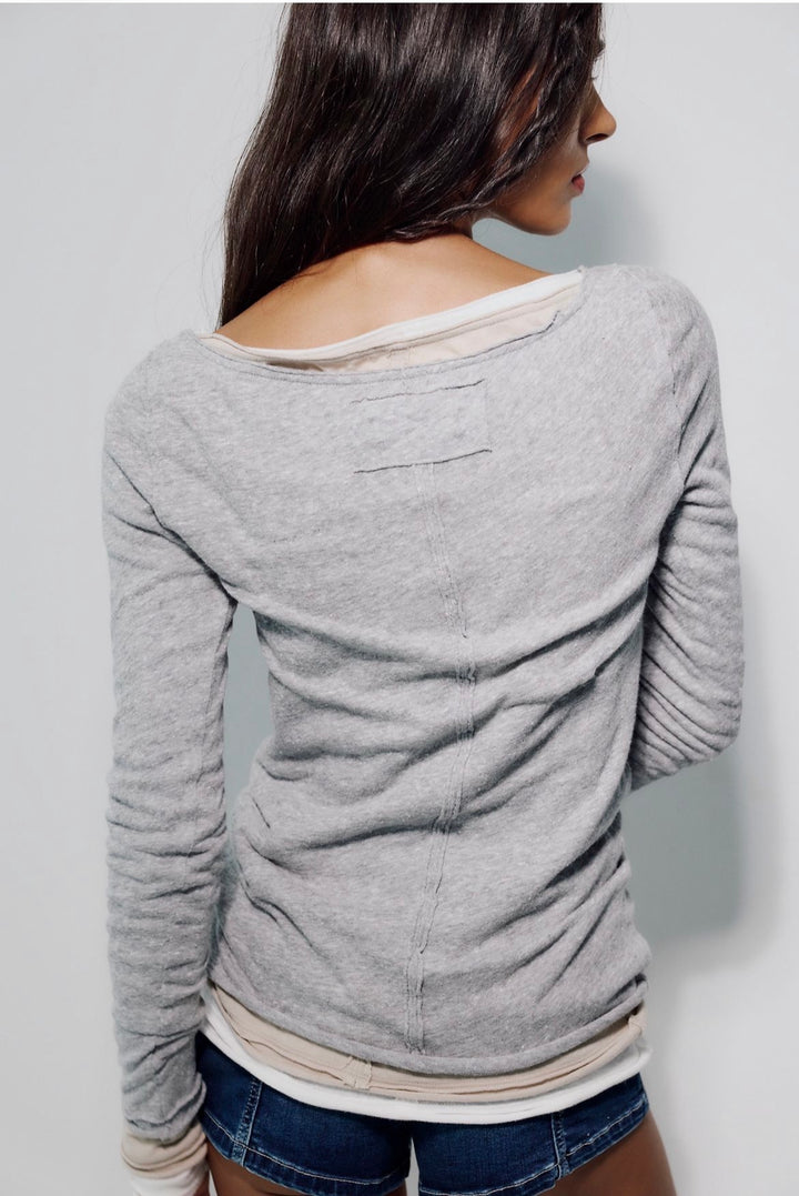 Free People long sleeve, small grey