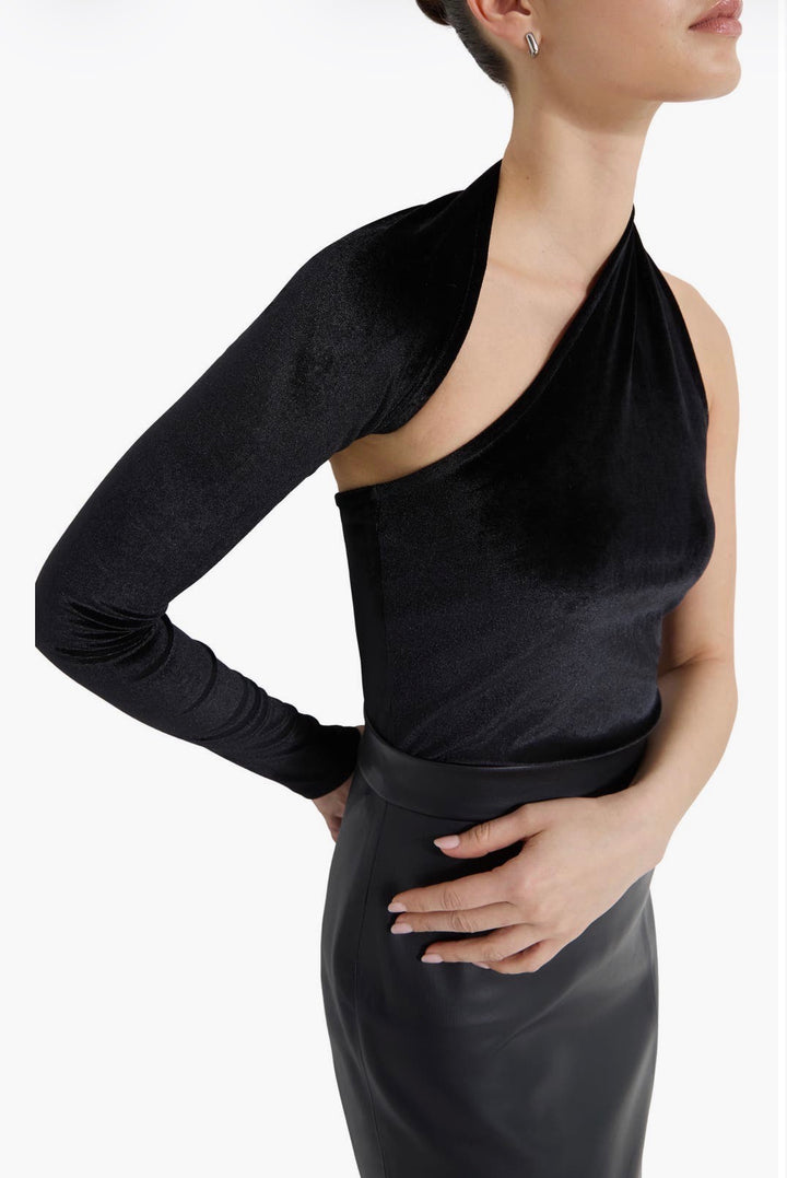 Marcella long sleeve, small black velvet