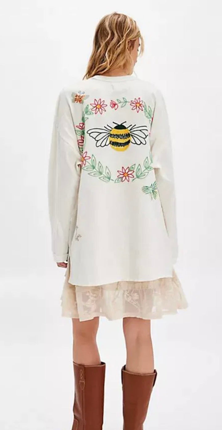 Free People long sleeve, large white