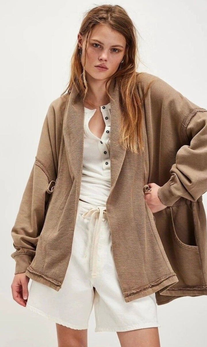 Free People sweatshirt, medium brown