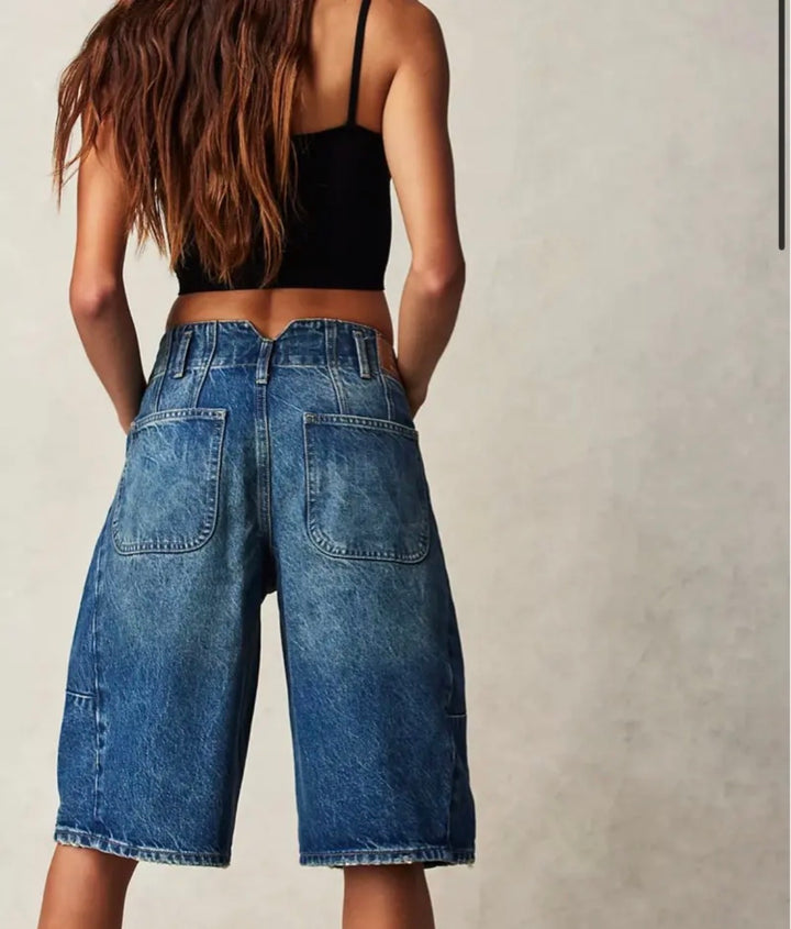Free People denim shorts, 30 blue