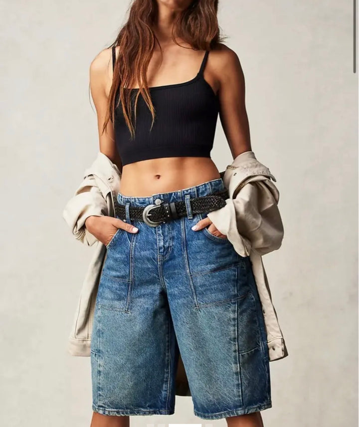 Free People denim shorts, 30 blue