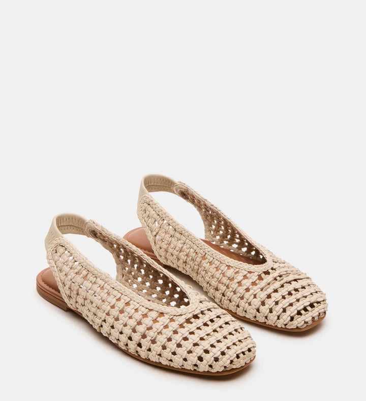 Steve Madden flats, 7.5 off white