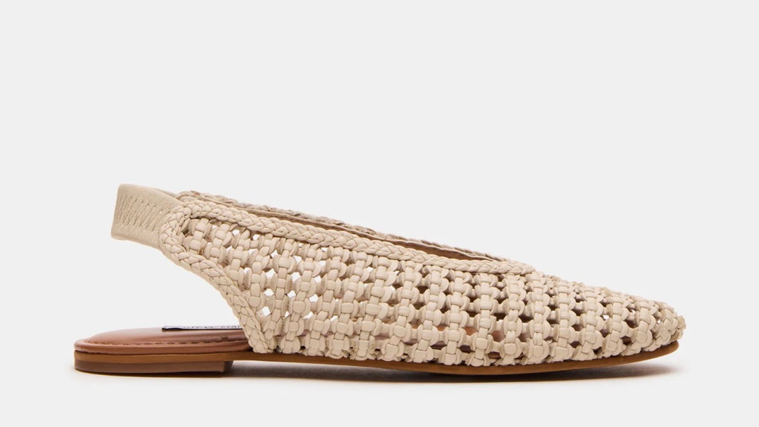 Steve Madden flats, 7.5 off white