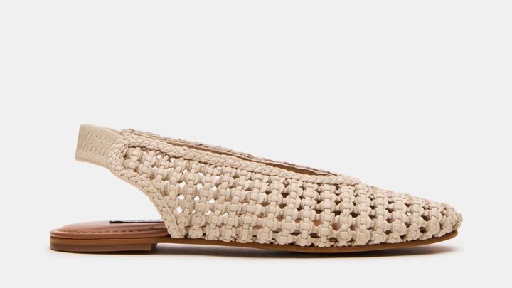 Steve Madden flats, 7.5 off white