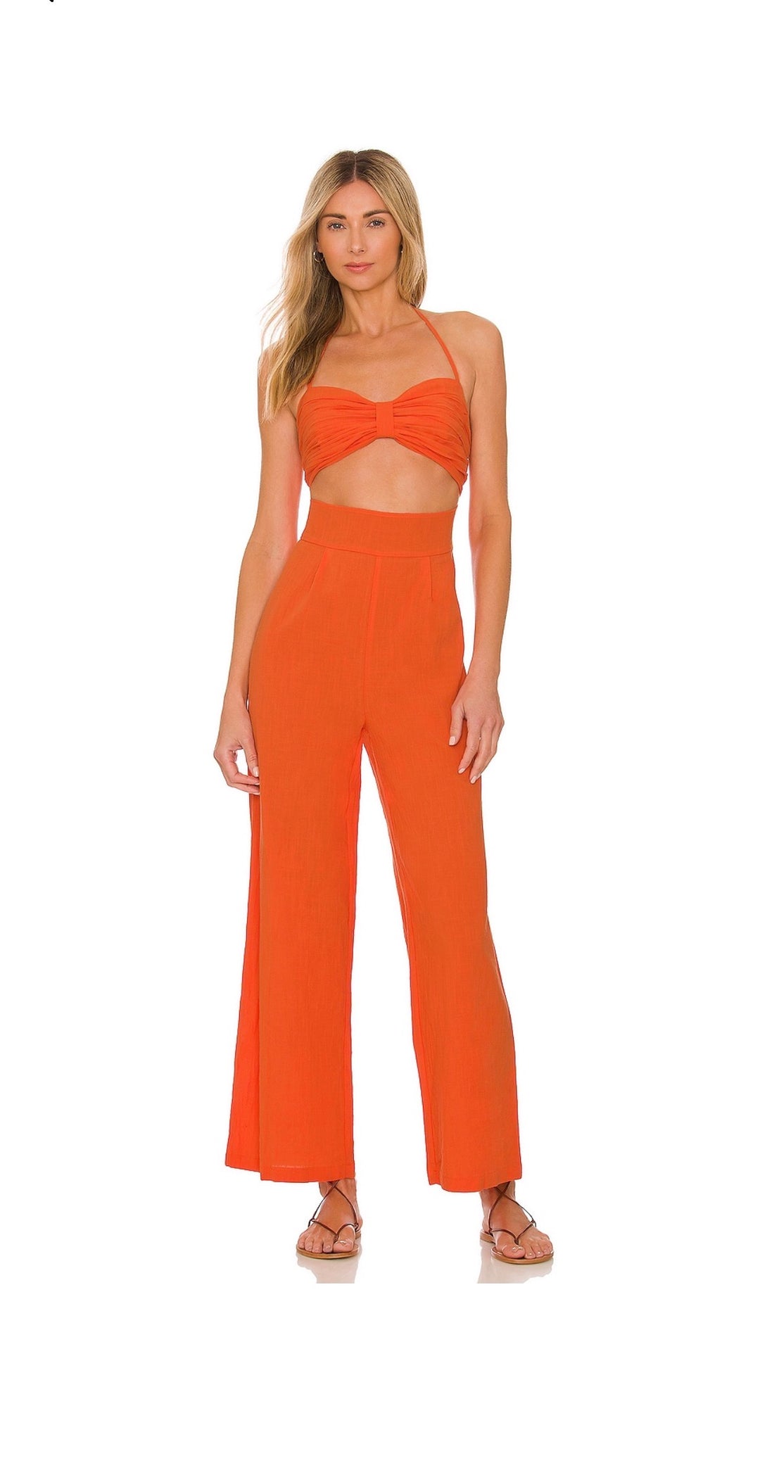 SNDYS pant romper, small orange