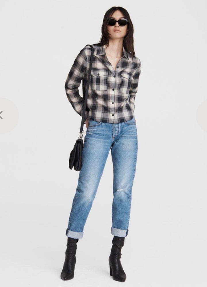 Rag and Bone blouse, small Plaid