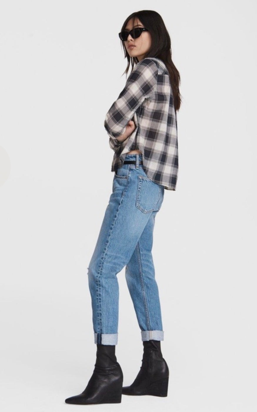 Rag and Bone blouse, small Plaid