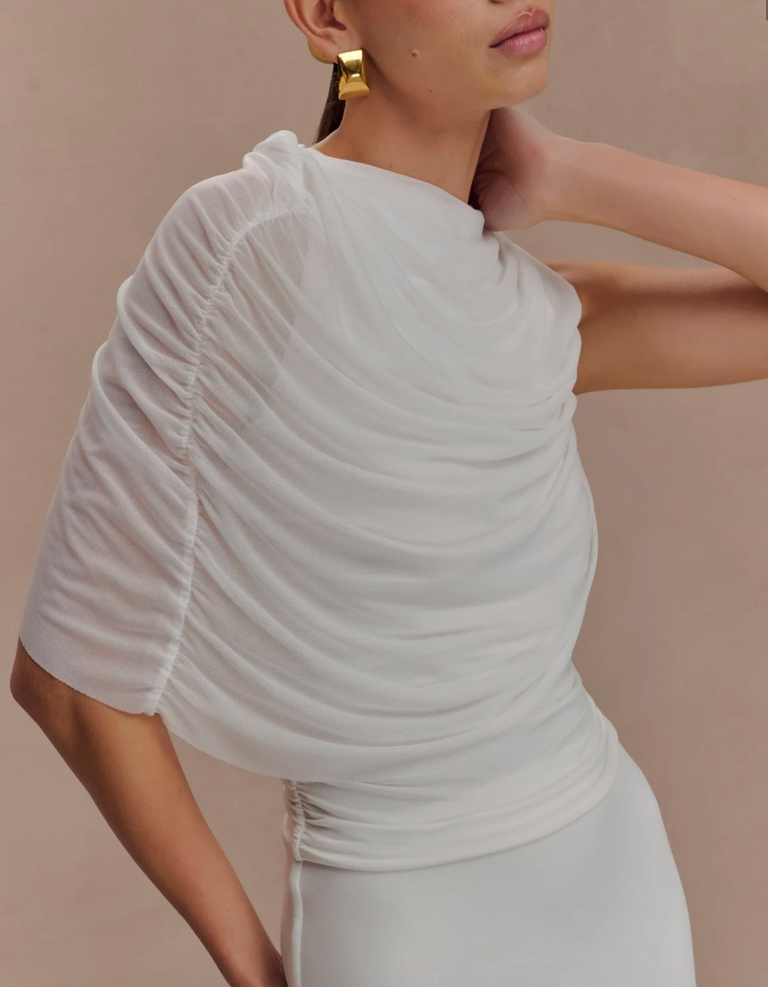 Meshki tank, medium white