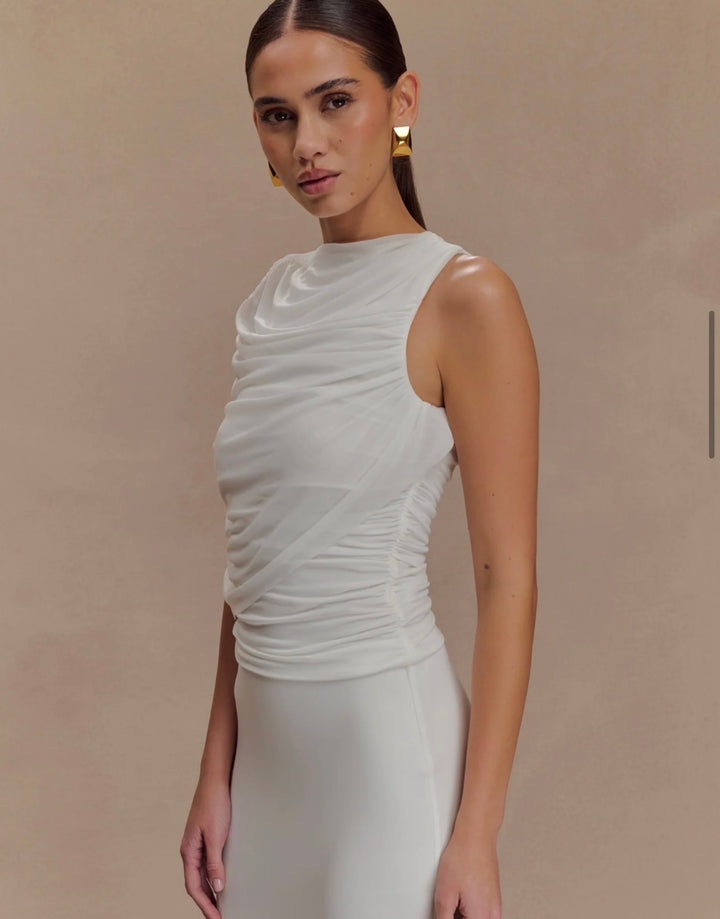 Meshki tank, medium white