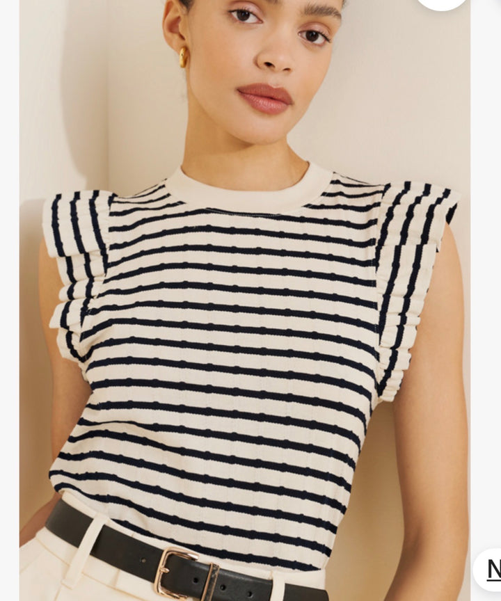 Nation t-shirt, small striped