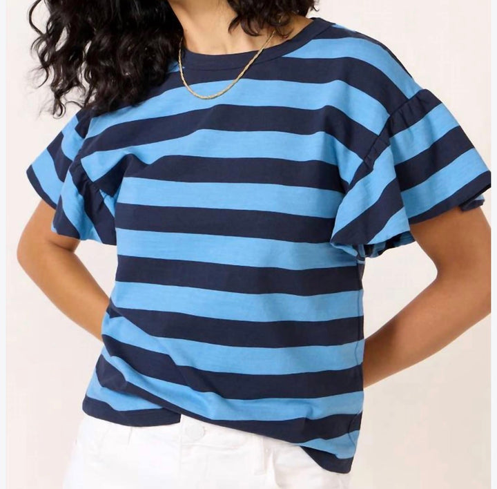 Nation t-shirt, small striped