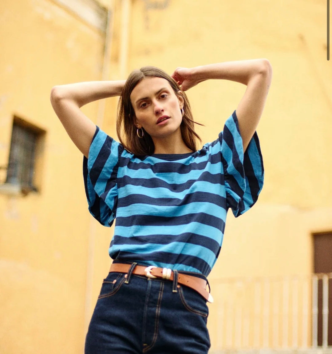 Nation t-shirt, small striped