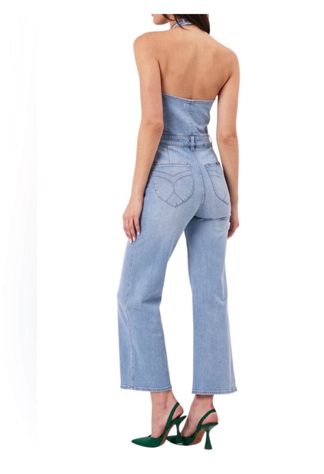 Rollas denim romper, small blue
